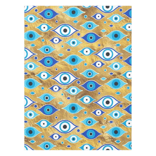 Nappe Grèce Mati Mataki - motif des yeux malveillants de (Devant)