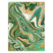 Nappe Green and gold liquid marble abstract (Devant)