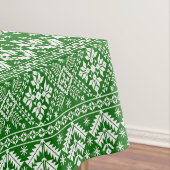 Nappe Green and White Christmas Fair Isle Motif (In Situ)