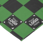 Nappe Green Black Check Business Logo Activité / Fête (Angle)