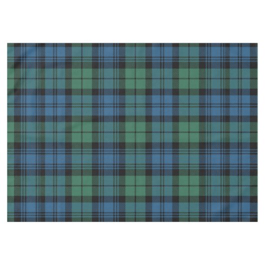 Nappe Green Blue Plaid Rustic Classic Campbell Tartan (Devant (Horizontal))
