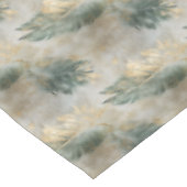Nappe Green Glam Chic Gold White Feuilles tropicaux (Angle)