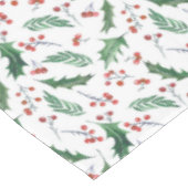 Nappe Green Holly et Red Berry Motif de Noël (Angle)