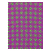 Nappe Green On Purple Pois Design Motif (Devant)