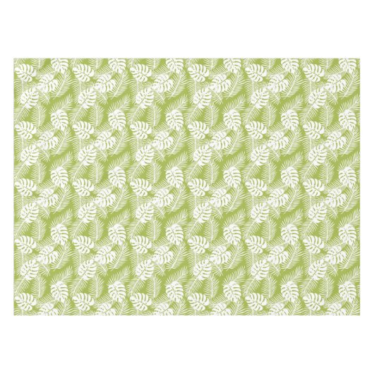 Nappe Green Palm Feuille Rainforest Motif (Devant (Horizontal))