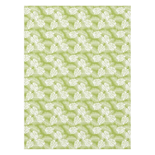 Nappe Green Palm Feuille Rainforest Motif (Devant)
