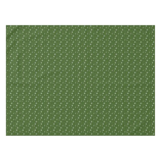 Nappe Green Snowflakes Festive Moderne Joyeux Noël (Devant (Horizontal))