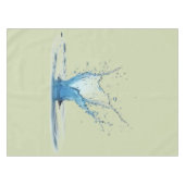 Nappe Green Tablecloth with Water Drop Impact (Devant (Horizontal))