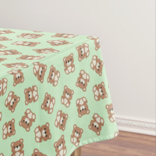 Nappe Green Teddy Bear fête d'anniversaire