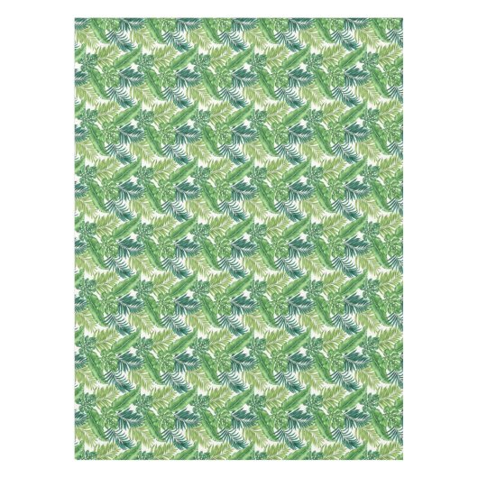 Nappe Green Tropical Palm Banana Monstera Feuille (Devant)