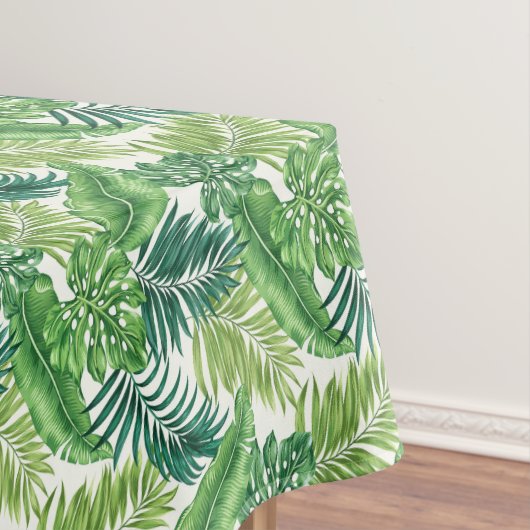 Nappe Green Tropical Palm Banana Monstera Feuille (In Situ)