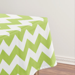 Nappe Green Zigzag, Green Chevron, Motif géométrique
