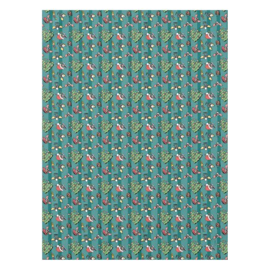 Nappe Gremlins | Motif de Noël comique (Devant)