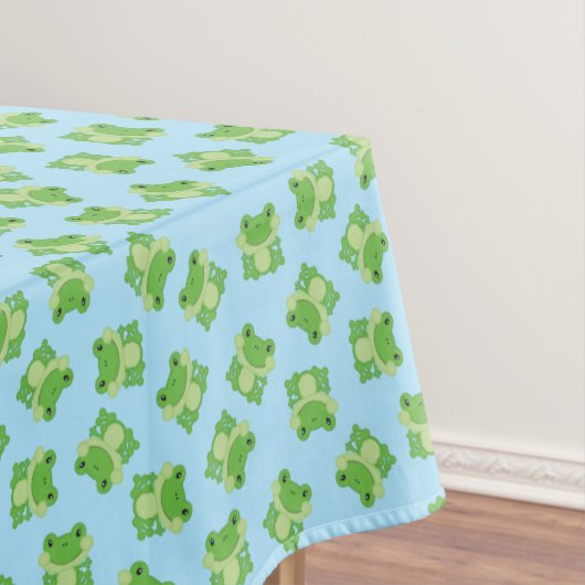 Nappe Grenouille Anniversaire Bleu (In Situ)