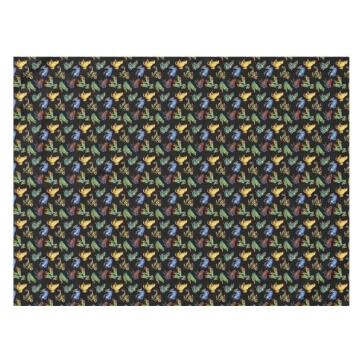 Nappe Grenouilles sur noir (Devant (Horizontal))