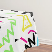 Nappe Griffonnage jaune vert-bleu rose au néon des (In Situ)