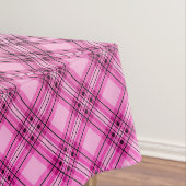 Nappe Grille dégradée à damiers motif tartan plaid rose (In Situ)