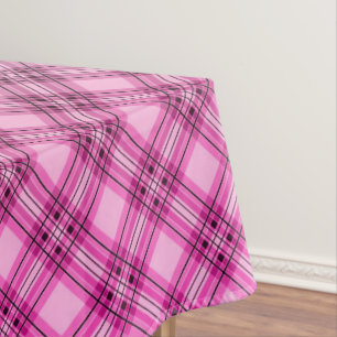 Nappe Grille dégradée à damiers toile plaid motif ros