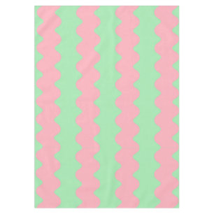 Nappe Grille rose vert minimaliste à la salle à manger