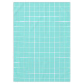 Nappe Grille Turquoise et blanche (Devant)