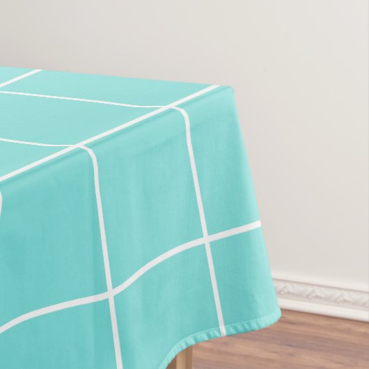 Nappe Grille Turquoise et blanche (In Situ)