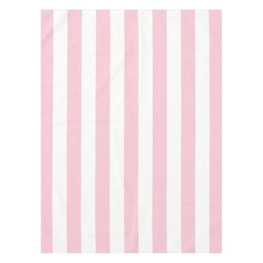 Nappe Grilles Verticales Bébé Rose Et Blanc Gratté (Devant)