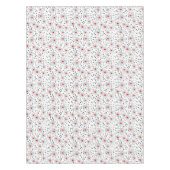 Nappe gris avec des fleurs rouges sur blanc rétro arrièr (Devant)