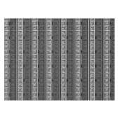 Nappe Gris Blanc Noir Clé grecque Fret Motif Design (Devant (Horizontal))