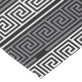 Nappe Gris Blanc Noir Clé grecque Fret Motif Design (Angle)