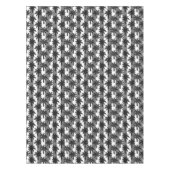 Nappe Gris Blanc Tropical Palmiers Stripes Design (Devant)