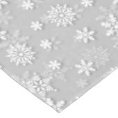 Nappe Gris d'argent et neige blanche de Noël (Angle)