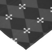 Nappe Gris et arlequin noir avec croix gothique (Angle)