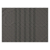 Nappe Gris et Diamant noir Motif moderne géométrique (Devant (Horizontal))
