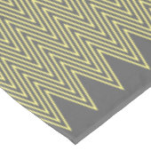 Nappe Gris Et Jaune Design Géométrique Abstrait (Angle)