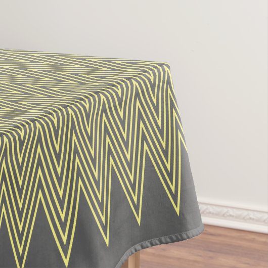 Nappe Gris Et Jaune Design Géométrique Abstrait (In Situ)