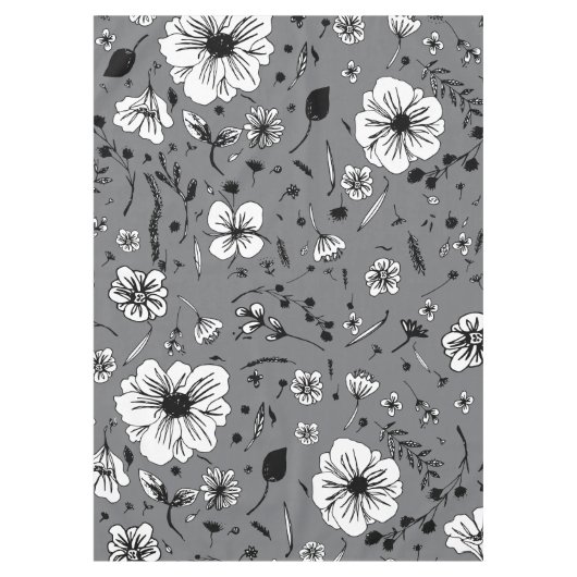 Nappe Gris floral (Devant)
