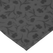 Nappe Gris foncé noir Liberty motif floral élégant (Angle)