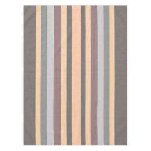 Nappe Gris jaune bleu pourpre rayures