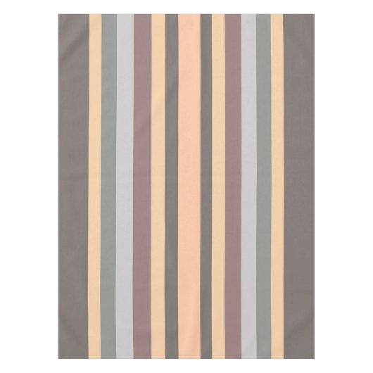 Nappe Gris jaune bleu pourpre rayures (Devant)