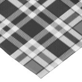 Nappe Gris Noir Blanc Flanné Plaid Tartan Design (Angle)