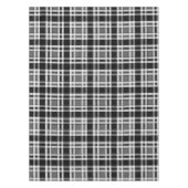 Nappe Gris Noir Blanc Flanné Plaid Tartan Design (Devant)