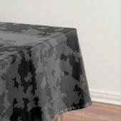 Nappe Gris Noir Motif Abstrait Irrégulier Design (In Situ)