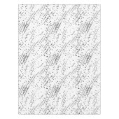 Nappe Gris ou pois noir, blanc, gris motif (Devant)