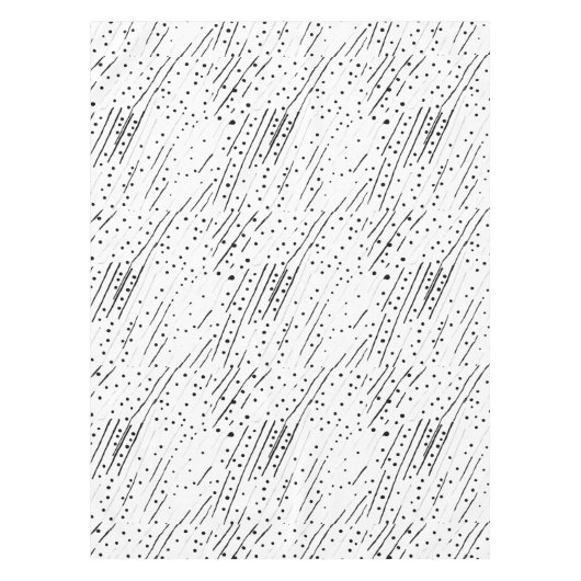 Nappe Gris ou pois noir, blanc, gris motif (Devant)