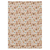 Nappe Groovy Pastel Tablecloth 60s Terracotta Accent (Devant)