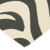 Nappe Groovy Swirl Black and Cream Tablecloth (Angle)