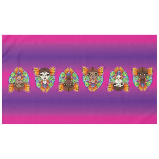 Nappe Gros yeux et ailes papillon (Devant (Horizontal))