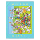 Nappe Grosse chasse aux oeufs de lapin de Pâques (Devant)