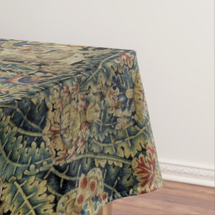 Nappe Grosse Feuille Verdure & Animaux Tapisserie Renais