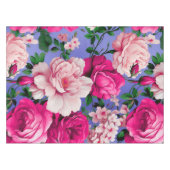 Nappe Grosse Fleur rose rétro (Devant (Horizontal))